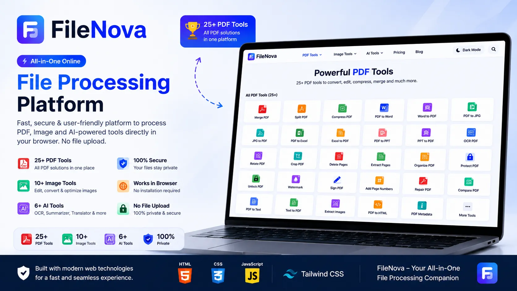 FileNova platform screenshot